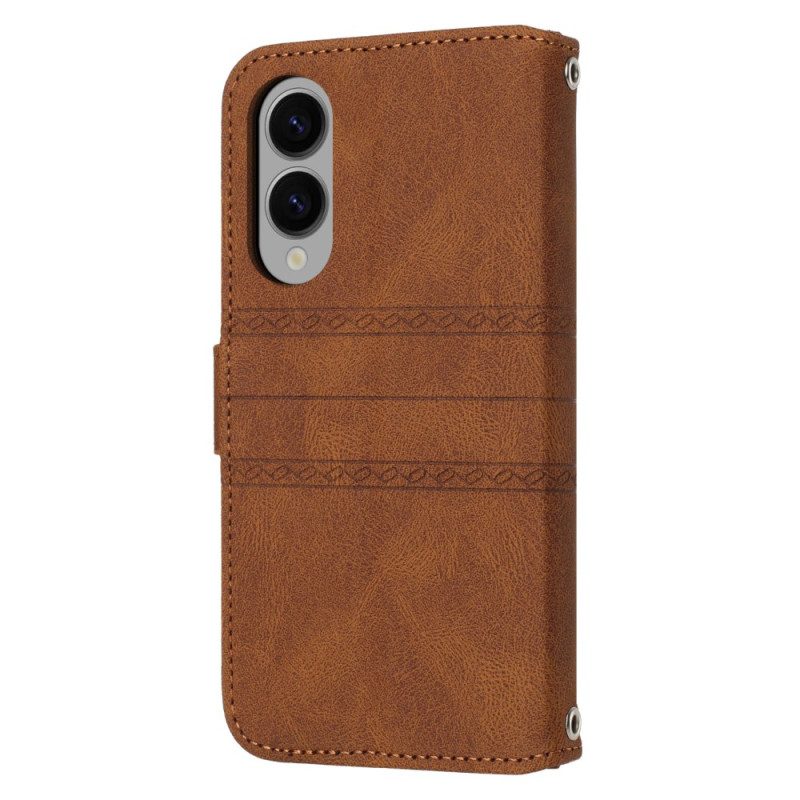 Lederhüllen Samsung Galaxy S25 5g Edge Riemenfries