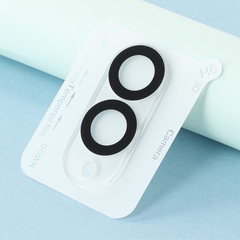 Objektivschutz Aus Gehärtetem Glas Für Samsung Galaxy S25 Edge (schwarzes Rundes Design)