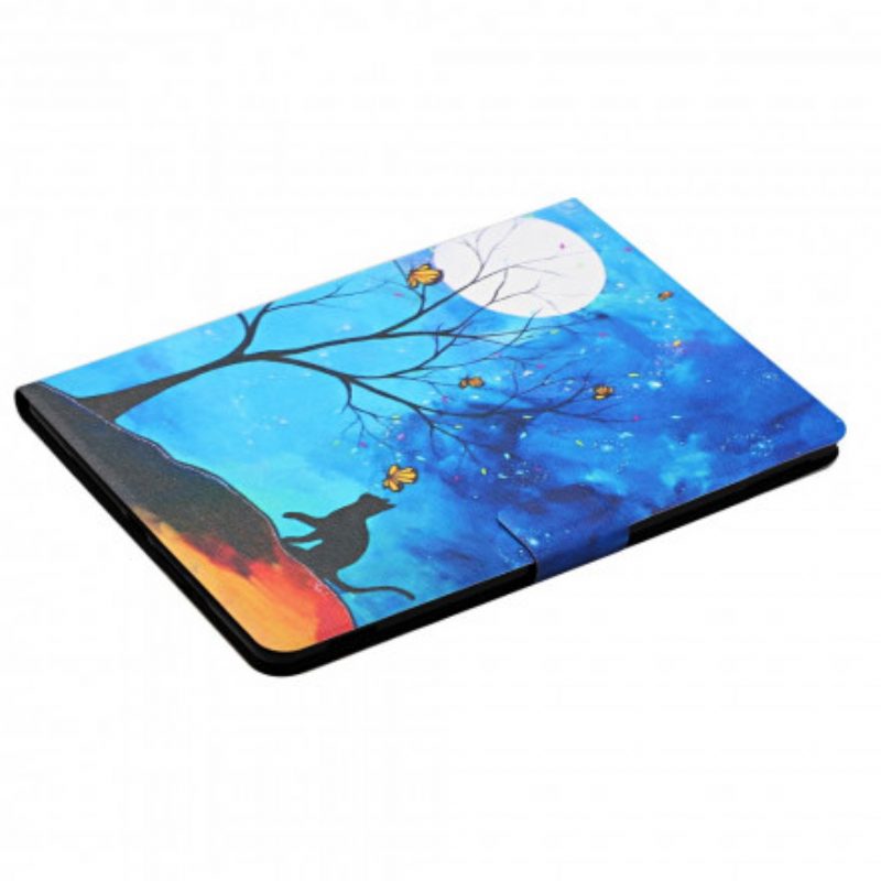 Flip Case Für Samsung Galaxy Tab A7 (2020) Baum Zum Mond Und Zur Sonne