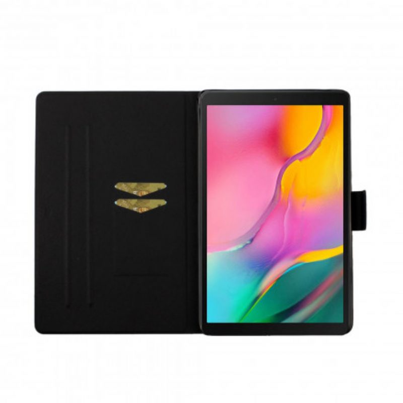 Flip Case Für Samsung Galaxy Tab A7 (2020) Baum Zum Mond Und Zur Sonne