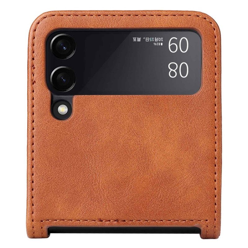 Handyhülle Für Samsung Galaxy Z Flip 4 Flip Case Kartenetui Im Vintage-lederstil