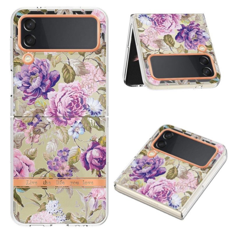 Hülle Für Samsung Galaxy Z Flip 4 Flip Case Blumen-