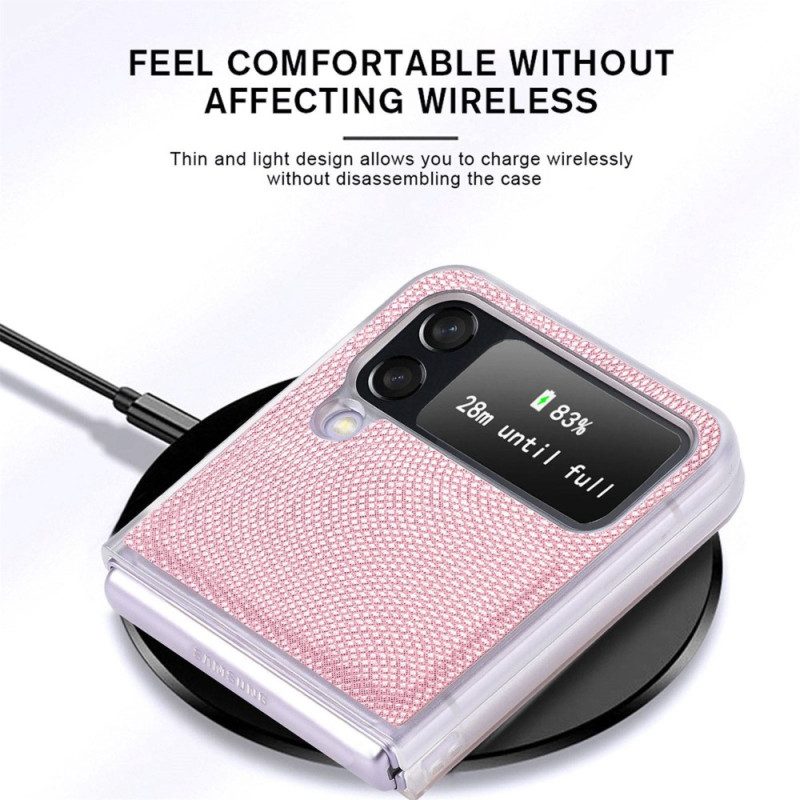 Hülle Für Samsung Galaxy Z Flip 4 Flip Case Schlangenstil Auf Klarem Silikon