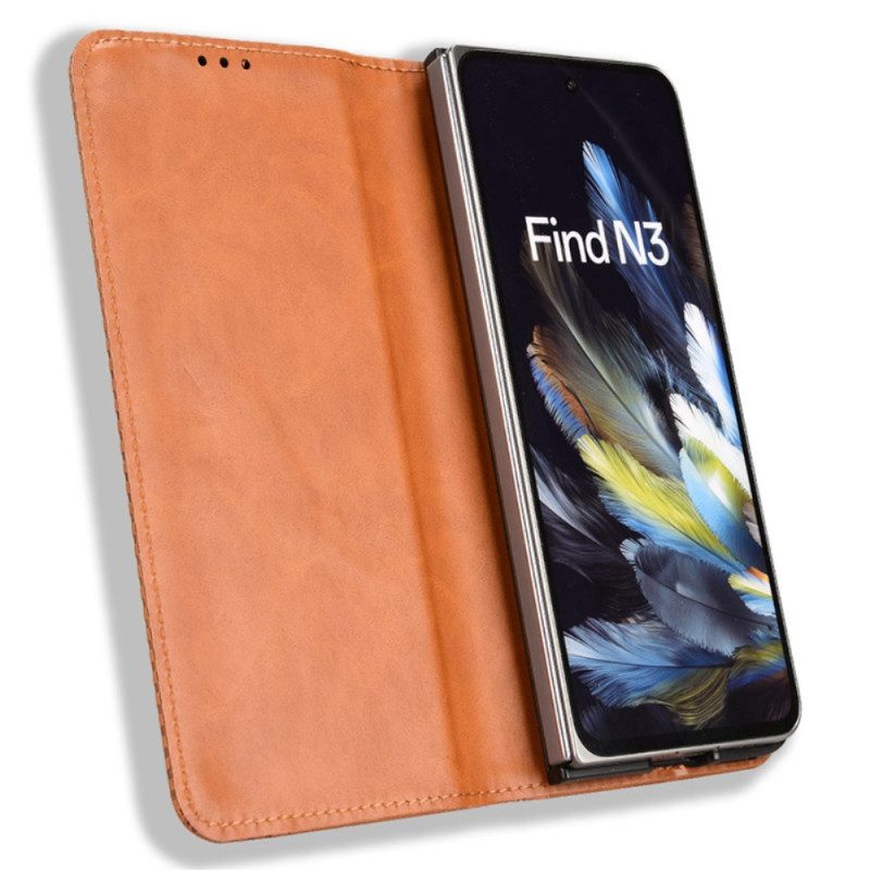 Flip Case Oppo Find N3 Handyhülle Vintage