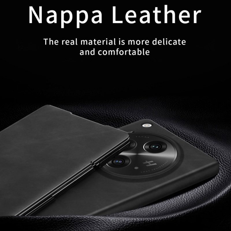 Flip Case Oppo Find N3 Klassisches Nappaleder