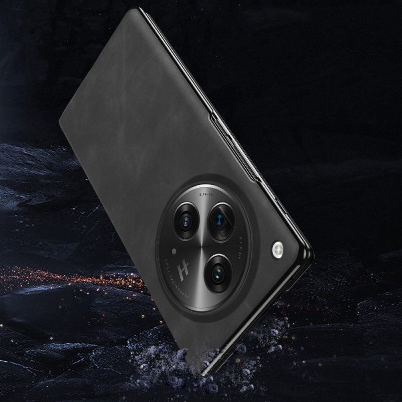 Flip Case Oppo Find N3 Klassisches Nappaleder