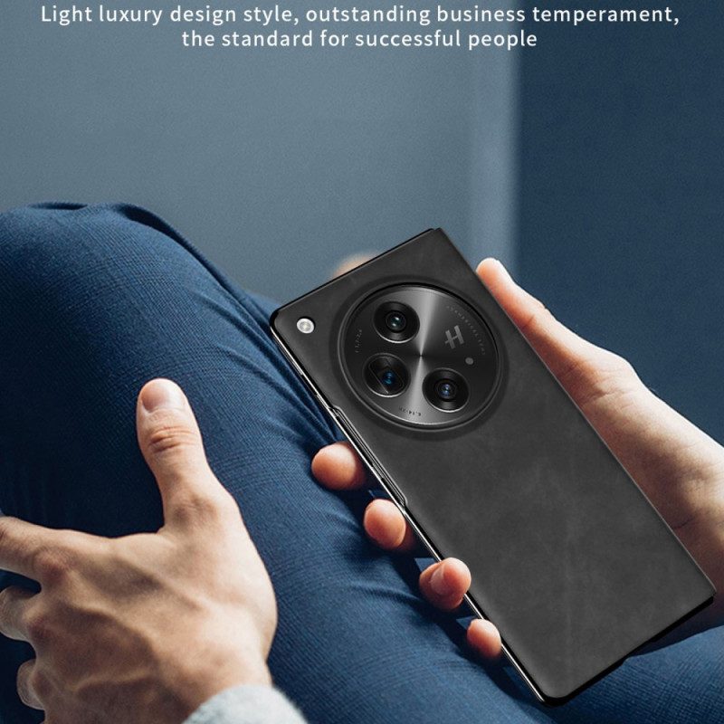 Flip Case Oppo Find N3 Klassisches Nappaleder