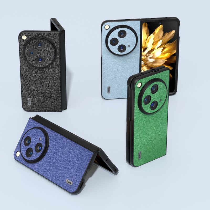 Hülle Für Oppo Find N3 Abeel Natürliches Litschi-leder