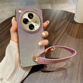 Hülle Für Oppo Find N3 Glänzende Oberfläche Und Trageschlaufe