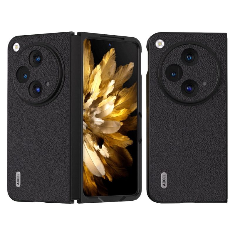 Hülle Oppo Find N3 Abeel Echtes Litschi-leder