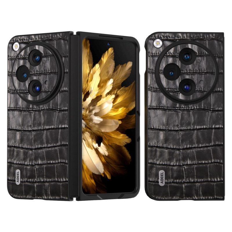 Hülle Oppo Find N3 Handyhülle Abeel Krokodilleder-effekt