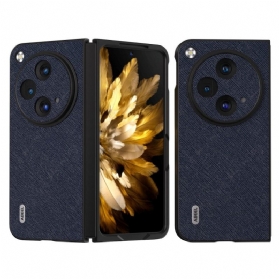 Hülle Oppo Find N3 Handyhülle Echt Gewebtes Leder Abeel