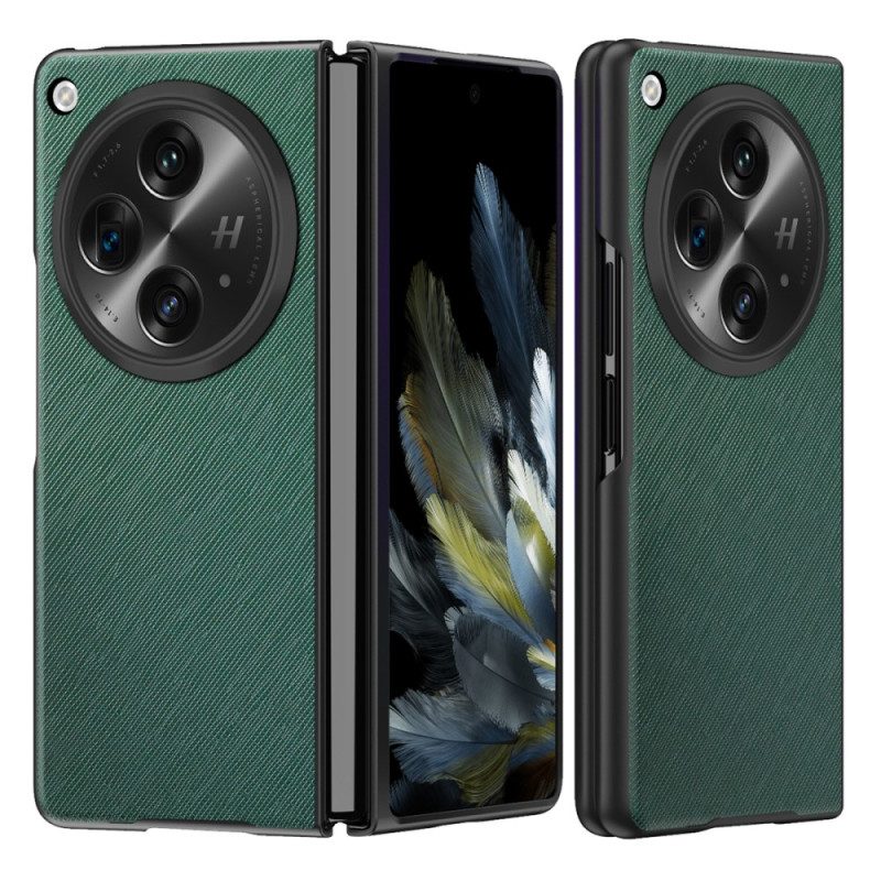 Hülle Oppo Find N3 Handyhülle Offen Gewebte Struktur