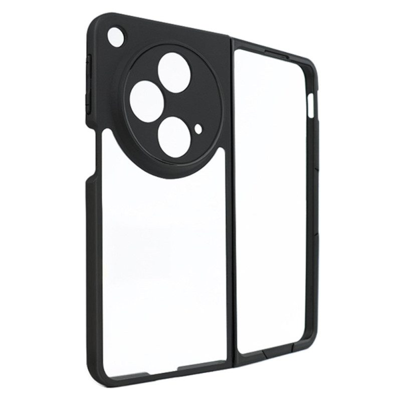 Hülle Oppo Find N3 Handyhülle Transparent Mit Schwarzem Rand