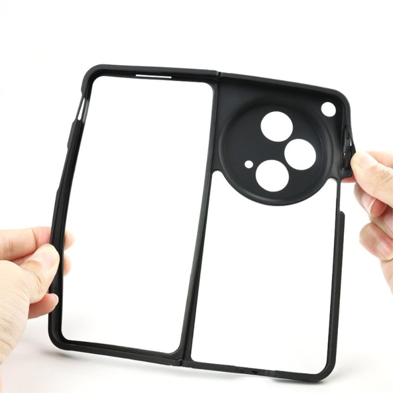 Hülle Oppo Find N3 Handyhülle Transparent Mit Schwarzem Rand