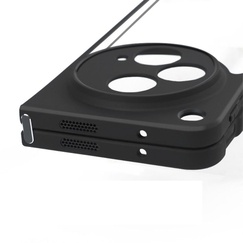 Hülle Oppo Find N3 Handyhülle Transparent Mit Schwarzem Rand