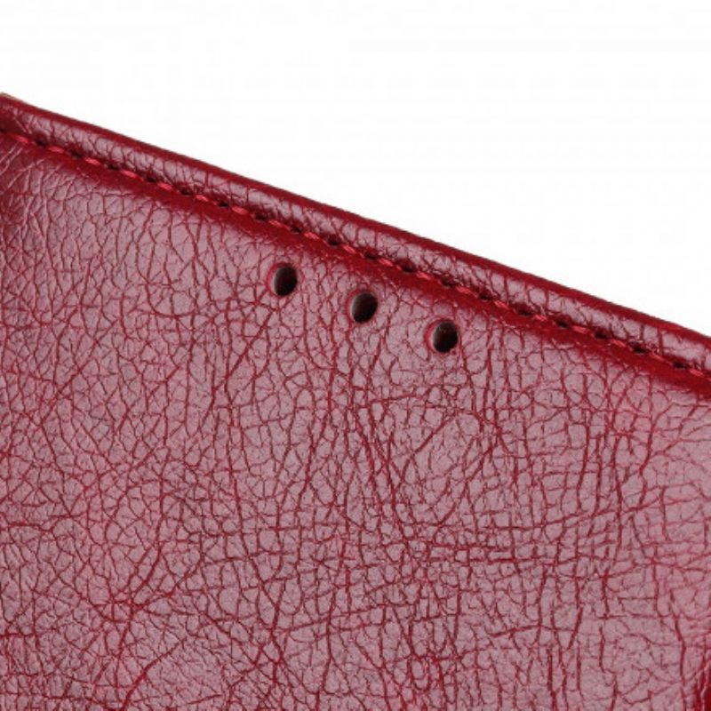 Flip Case Für Xiaomi Redmi Note 10 5G Gespaltenes Nappaleder