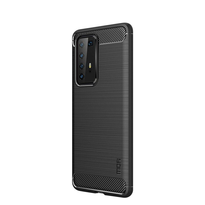 Hülle Für Huawei P40 Pro Mofi Gebürstete Kohlefaser