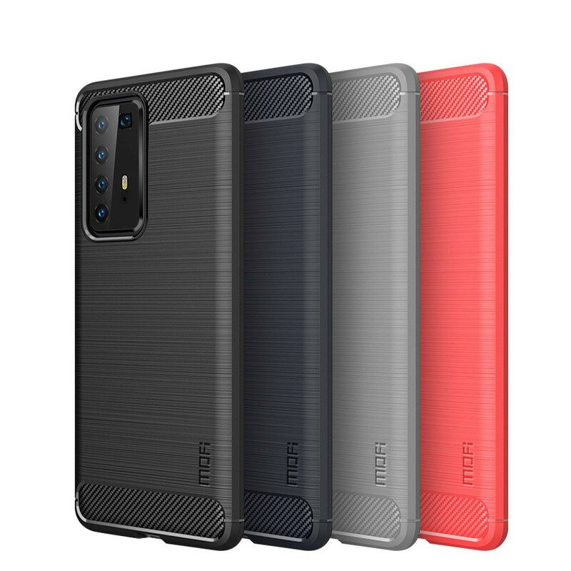 Hülle Für Huawei P40 Pro Mofi Gebürstete Kohlefaser