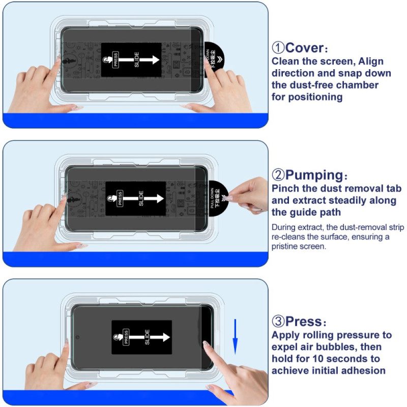 Displayschutzfolie Aus Gehärtetem Glas Für Vivo X300 Mit Montagerahmen (kompatibel Mit Fingerabdruck-entsperrung)