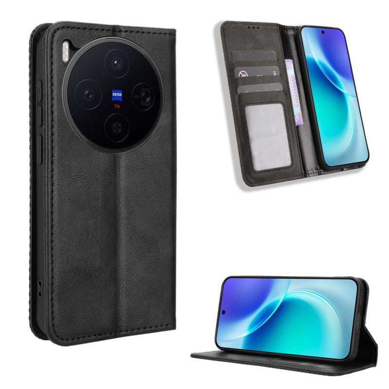 Flip Case Vivo X300 Handyhülle Vintage-rahmen