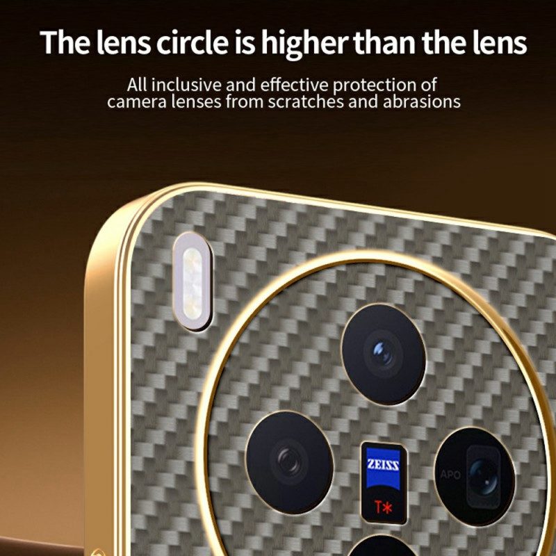 Hülle Vivo X300 Handyhülle Carbonfaser-textur