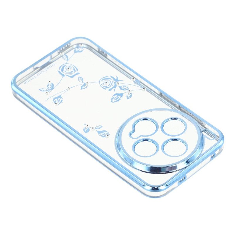 Hülle Vivo X300 Handyhülle Kadem Ringhalter Mit Strasssteinen Und Blumendesign