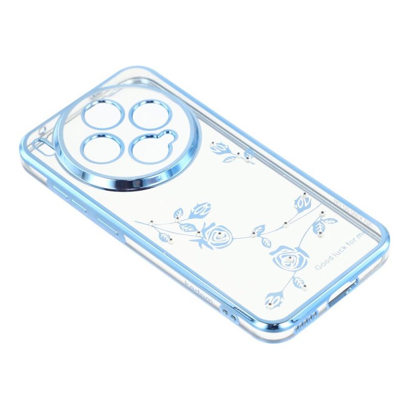 Hülle Vivo X300 Handyhülle Kadem Ringhalter Mit Strasssteinen Und Blumendesign