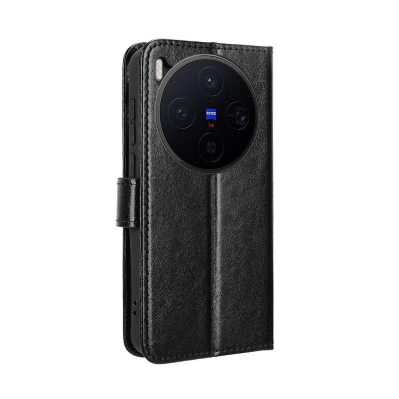 Lederhüllen Für Vivo X300 Glitzerndes Kunstleder