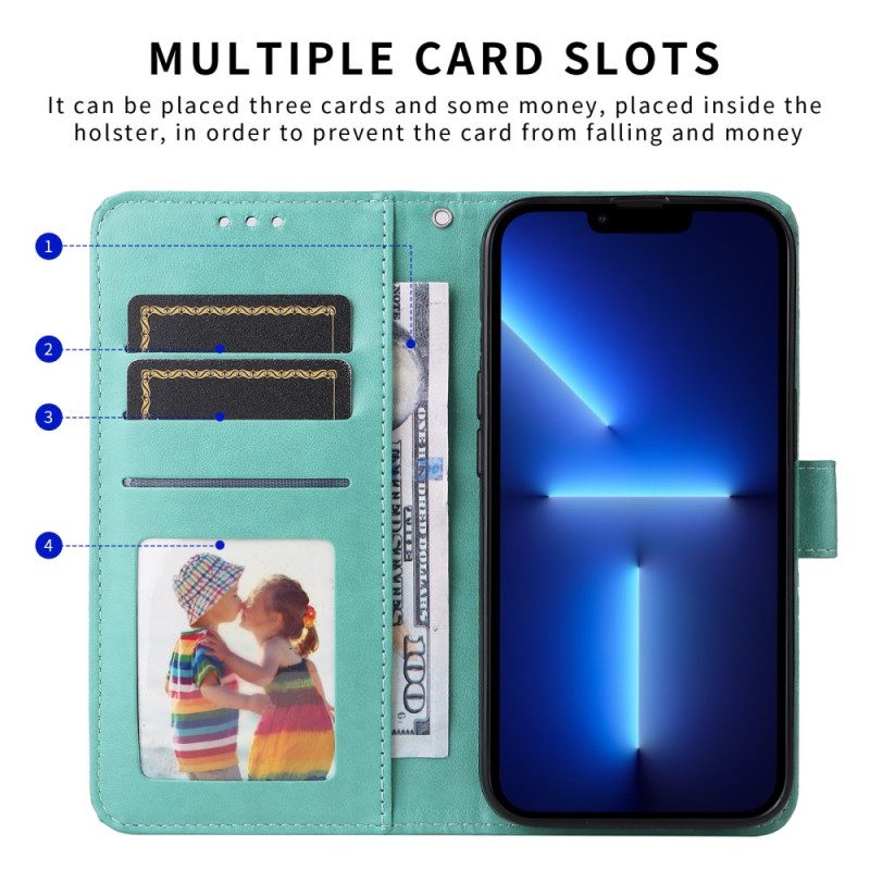 Lederhüllen Vivo X300 Handyhülle Mandala