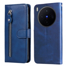 Lederhüllen Vivo X300 Reißverschlusstasche