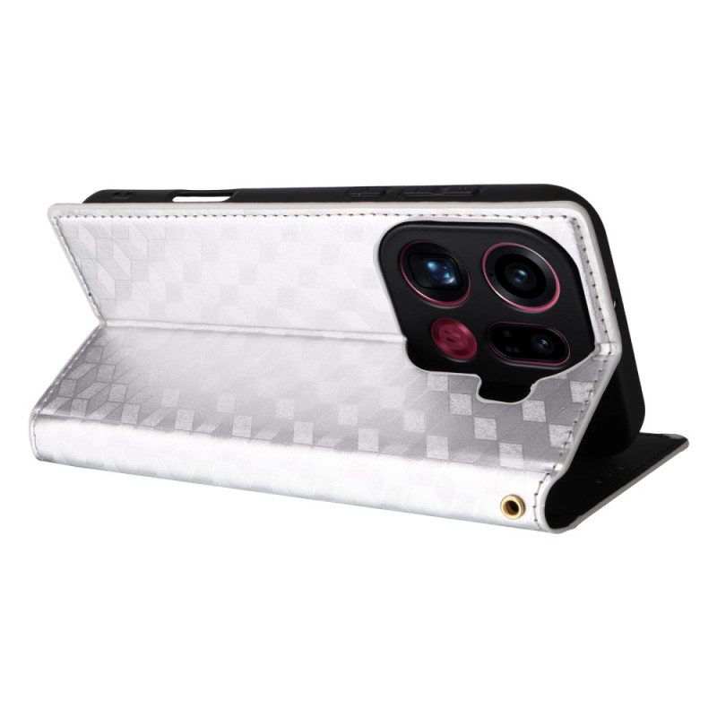 Flip Case Oppo Find X9 Pro 5g Rautenmuster