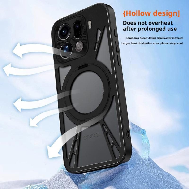 Hülle Oppo Find X9 Pro 5g Handyhülle Drehbarer Magnetständer Und Wärmeableitung