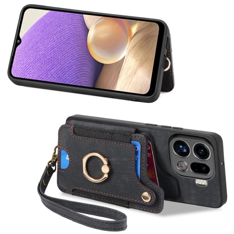 Hülle Oppo Find X9 Pro 5g Handyhülle Rfid-kartenhalter Im Retro-design