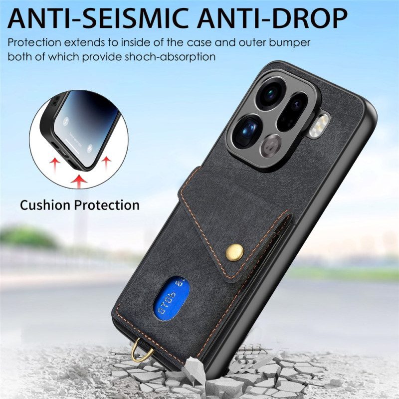 Hülle Oppo Find X9 Pro 5g Kartenhalter Mit Lanyard