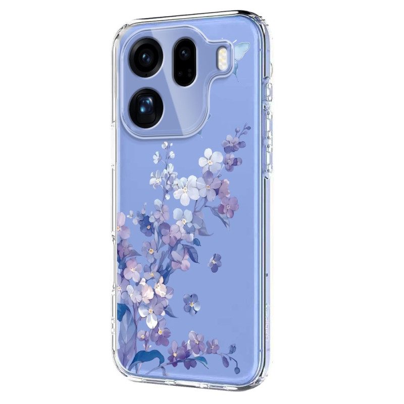 Hülle Oppo Find X9 Pro 5g Schmetterlinge Und Blumen