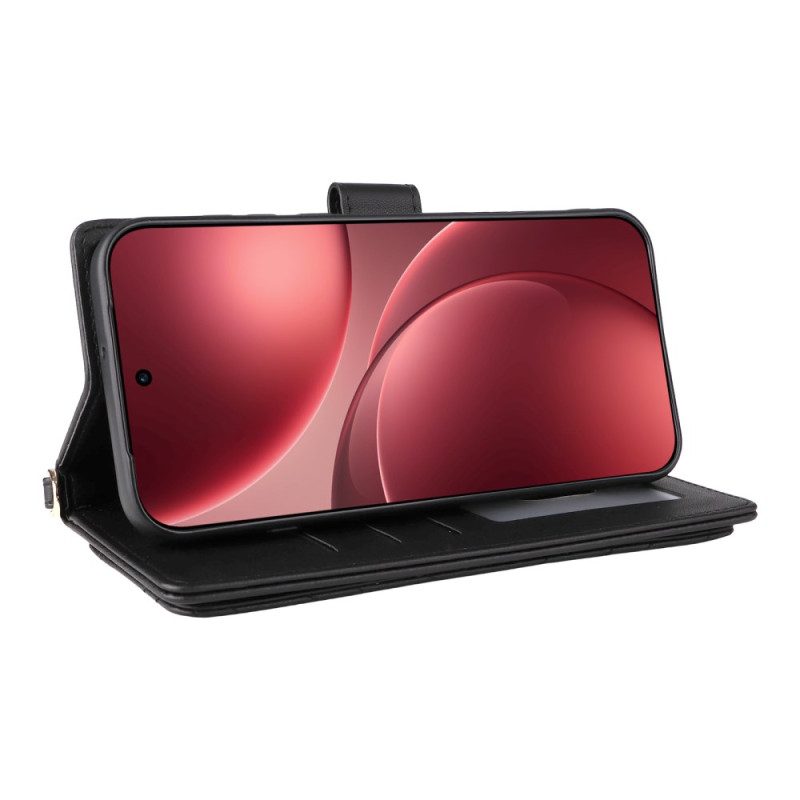 Lederhüllen Für Oppo Find X9 Pro 5g Gesteppt Mit Riemen