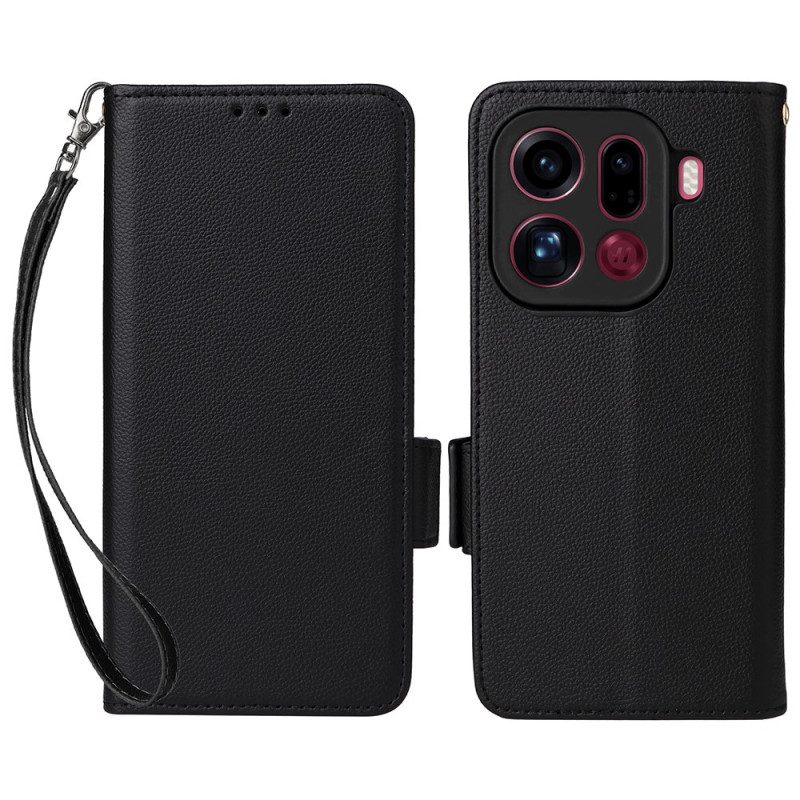 Lederhüllen Für Oppo Find X9 Pro 5g Kunstleder Mit Riemen