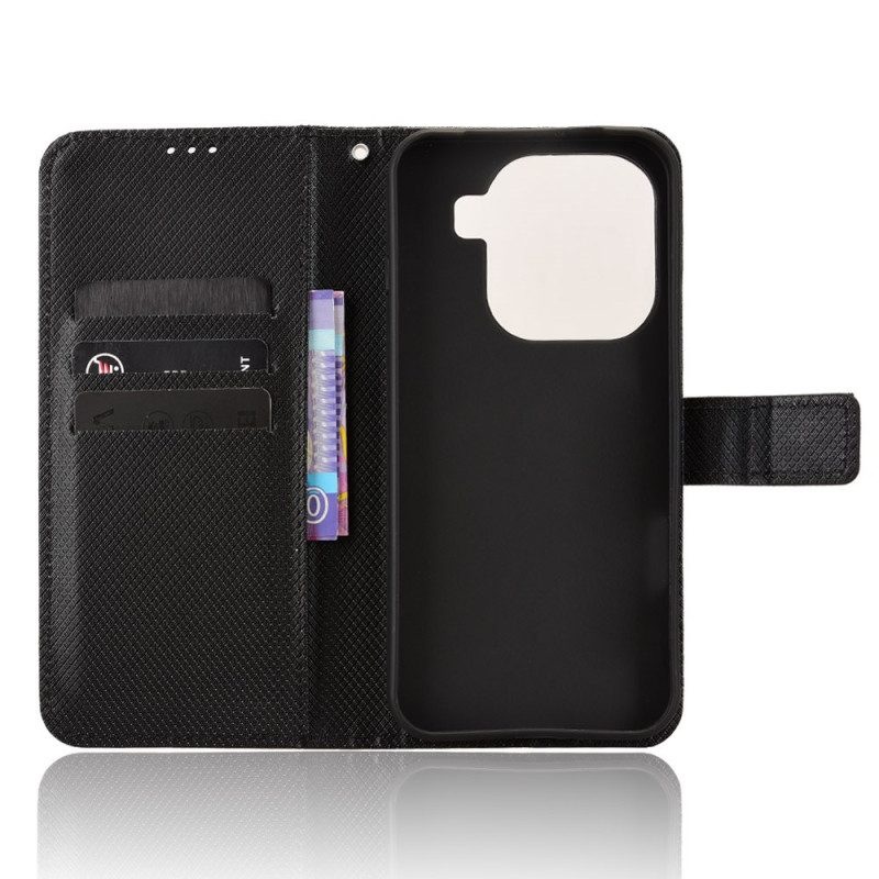 Lederhüllen Oppo Find X9 Pro 5g Handyhülle Diamantstruktur