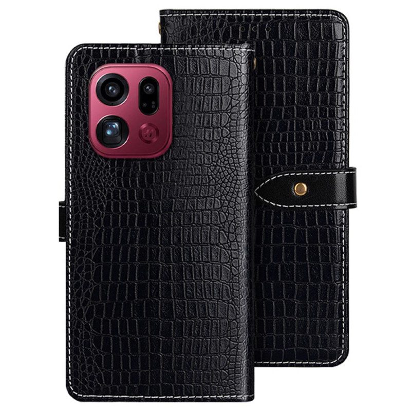 Lederhüllen Oppo Find X9 Pro 5g Handyhülle Krokodilstruktur Idewei