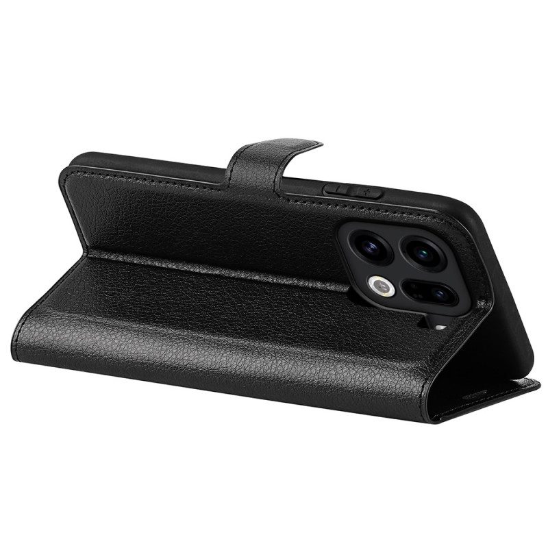 Lederhüllen Oppo Find X9 Pro 5g Handyhülle Kunstleder In Litschi