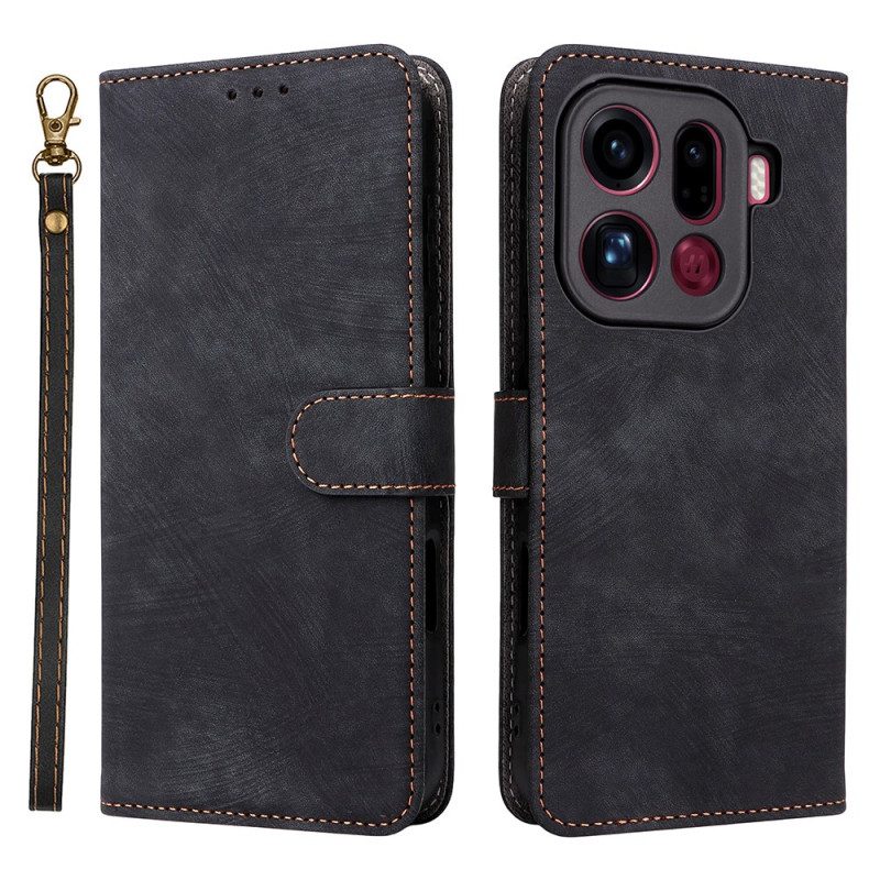 Lederhüllen Oppo Find X9 Pro 5g Wildlederoptik Mit Riemen