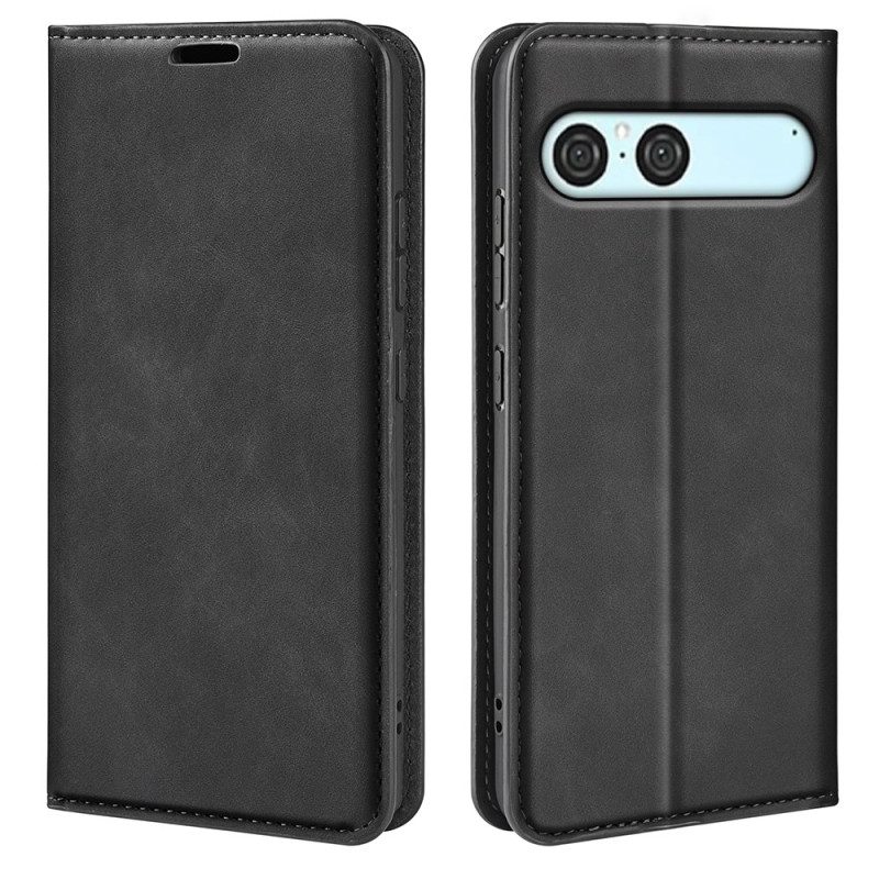 Flip Case Für Sony Xperia 10 Vii Lederoptik