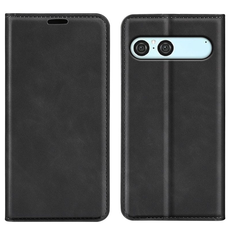Flip Case Für Sony Xperia 10 Vii Lederoptik