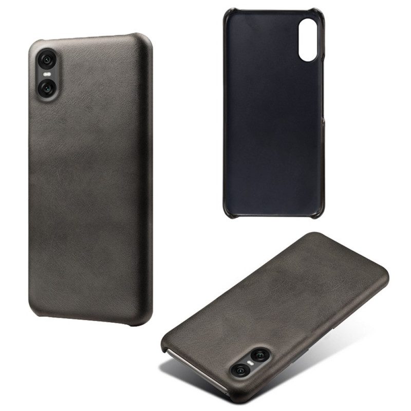 Hülle Sony Xperia 10 Vii Lederoptik