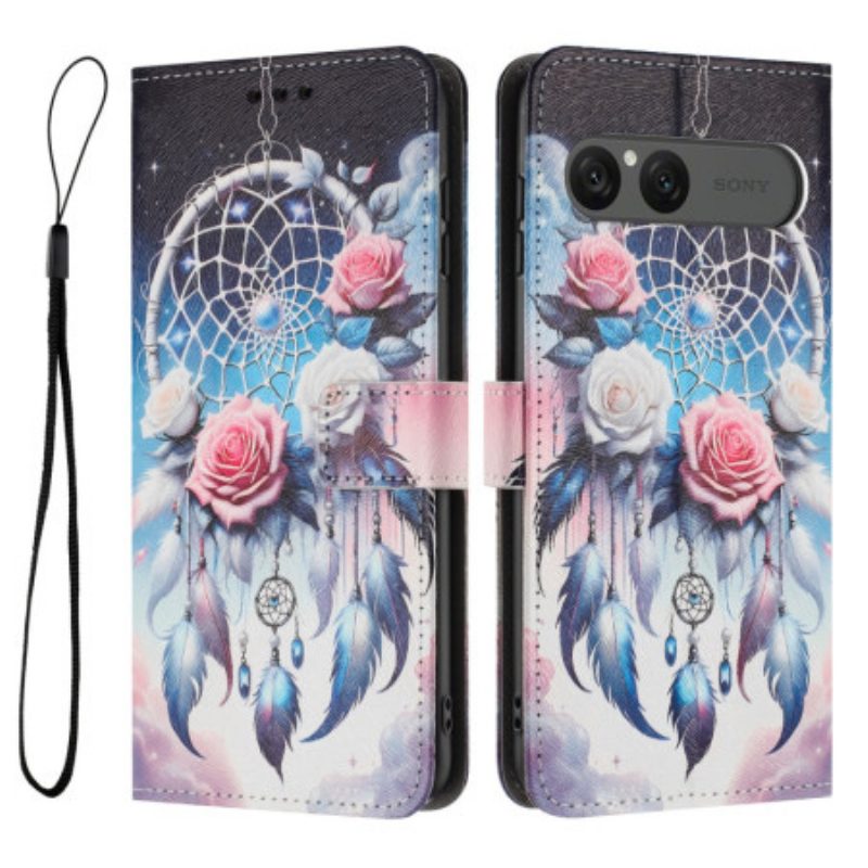 Lederhüllen Für Sony Xperia 10 Vii Blumen-traumfänger