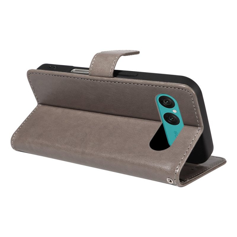 Lederhüllen Für Sony Xperia 10 Vii Katze Und Biene