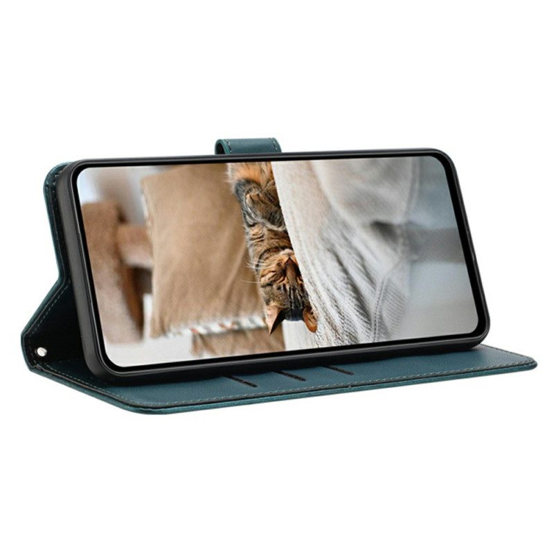 Lederhüllen Für Sony Xperia 10 Vii Katzen Mit Riemen