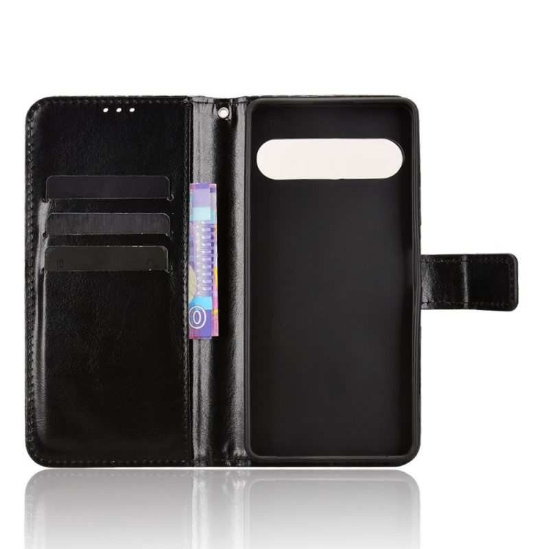 Lederhüllen Sony Xperia 10 Vii Handyhülle Glitzerndes Kunstleder