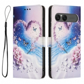 Lederhüllen Sony Xperia 10 Vii Herz